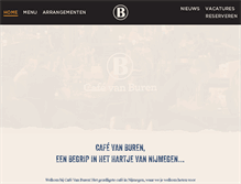 Tablet Screenshot of cafevanburen.nl